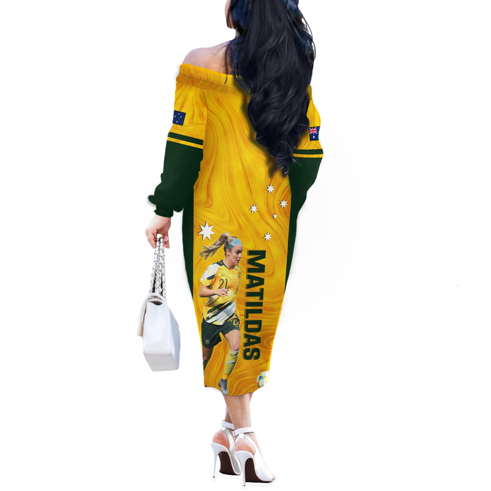 australia-soccer-off-the-shoulder-long-sleeve-dress-ellie-carpenter-matildas-gold-version