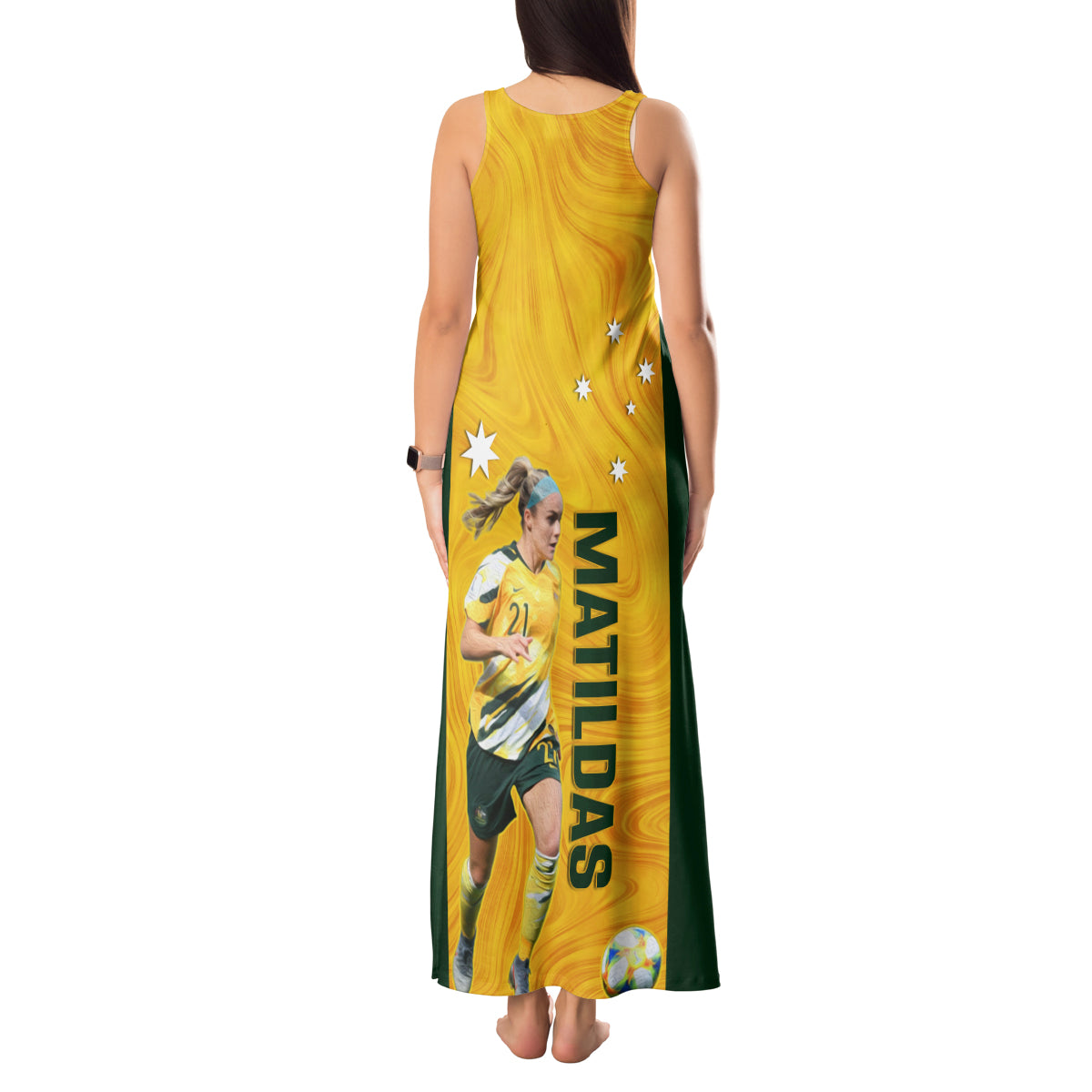 australia-soccer-tank-maxi-dress-ellie-carpenter-matildas-gold-version