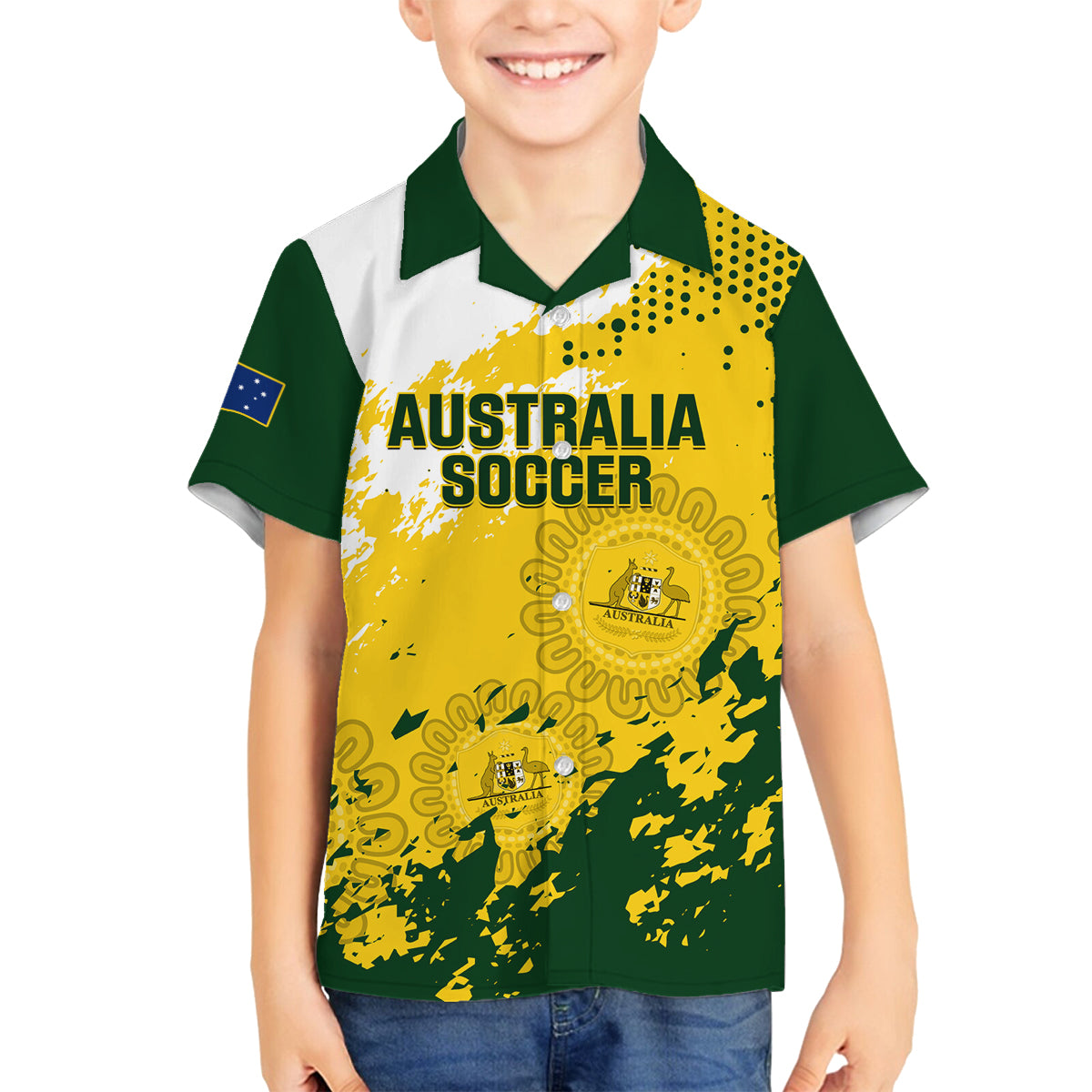 australia-soccer-family-matching-long-sleeve-bodycon-dress-and-hawaiian-shirt-til-its-done-matildas-2024-happy-46th-anniversary