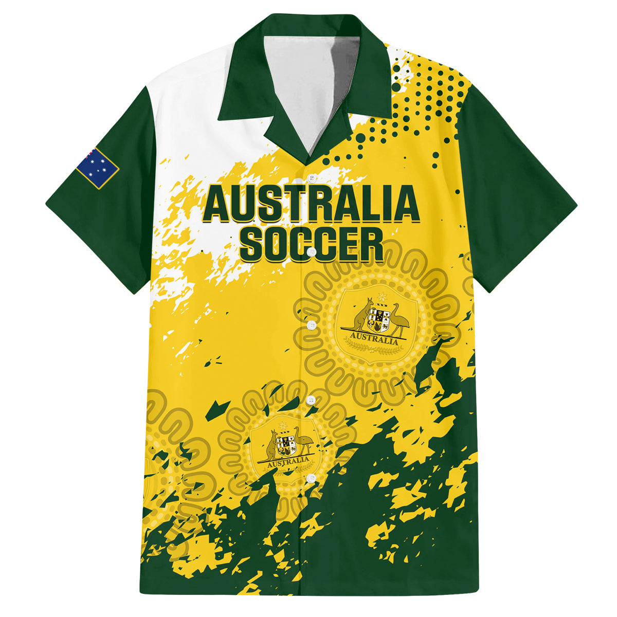 australia-soccer-family-matching-off-shoulder-long-sleeve-dress-and-hawaiian-shirt-til-its-done-matildas-2024-happy-46th-anniversary