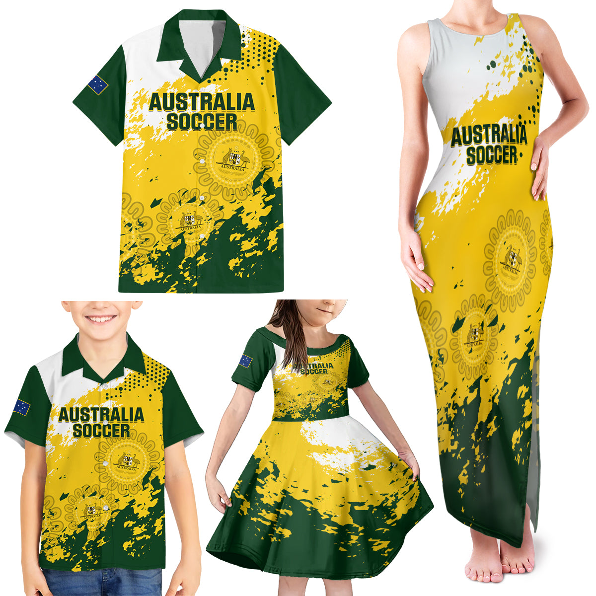 australia-soccer-family-matching-tank-maxi-dress-and-hawaiian-shirt-til-its-done-matildas-2024-happy-46th-anniversary