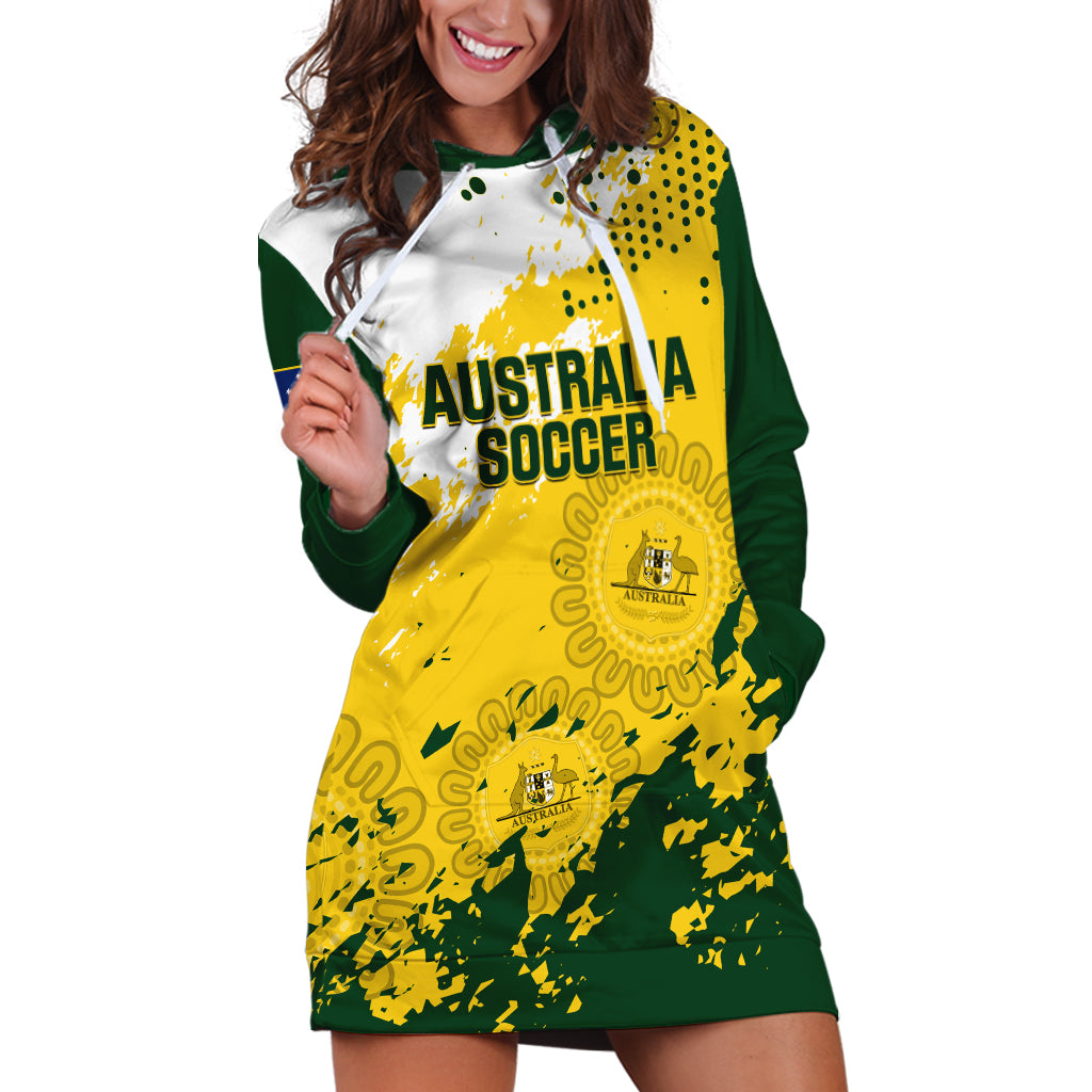 Australia Soccer Hoodie Dress Til Its Done Matildas 2024 Happy 46th Anniversary - Vibe Hoodie Shop