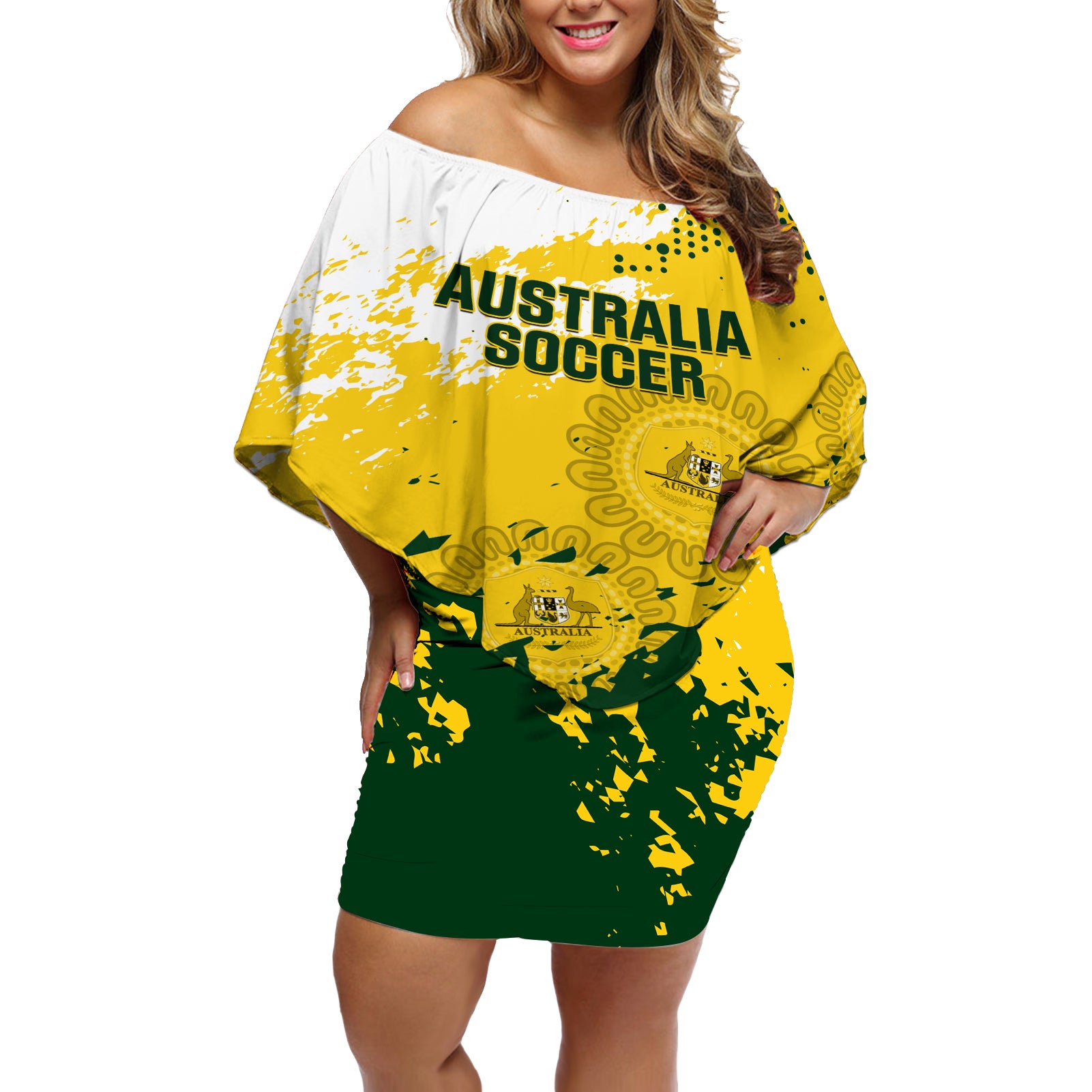 australia-soccer-off-shoulder-short-dress-til-its-done-matildas-2024-happy-46th-anniversary