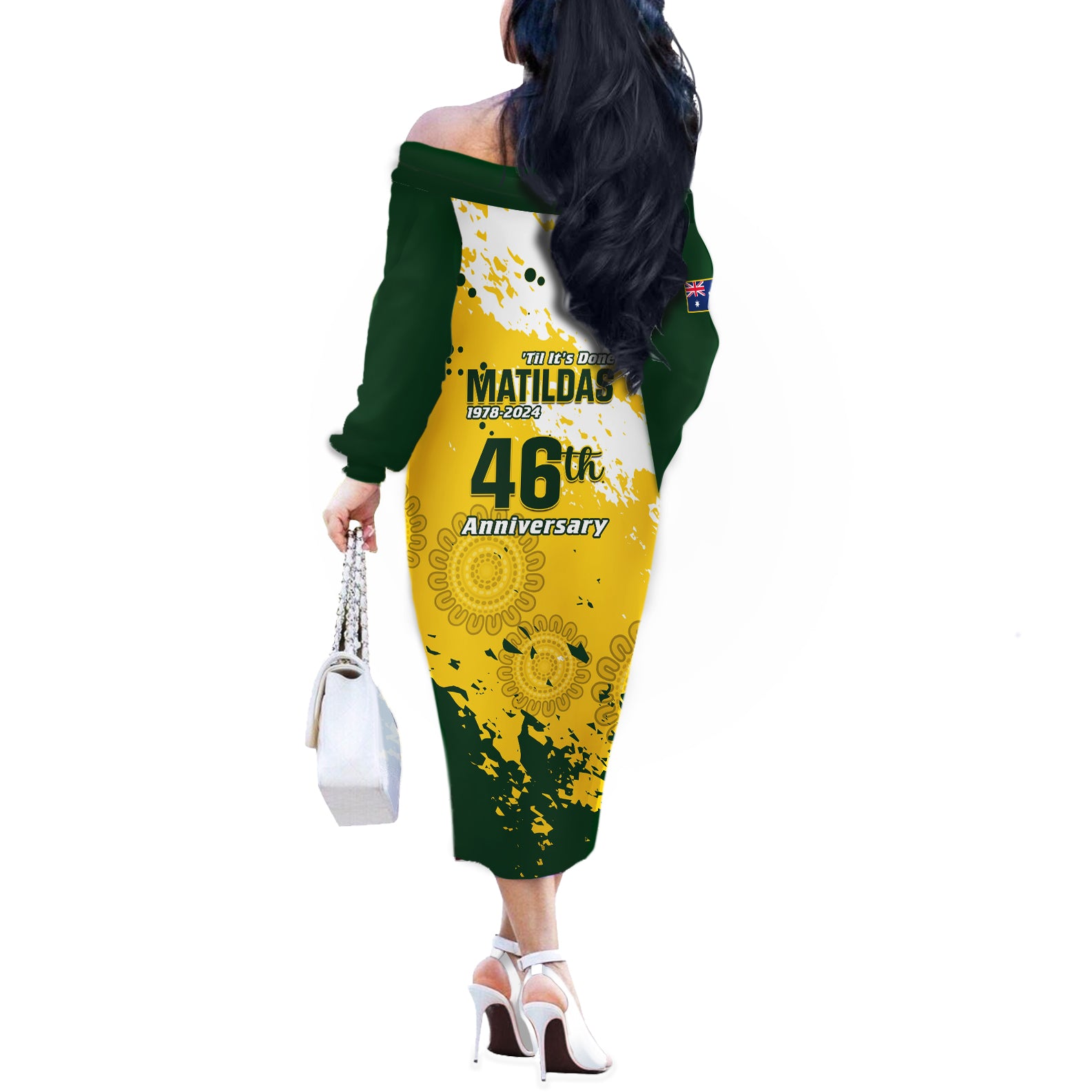 australia-soccer-off-the-shoulder-long-sleeve-dress-til-its-done-matildas-2024-happy-46th-anniversary