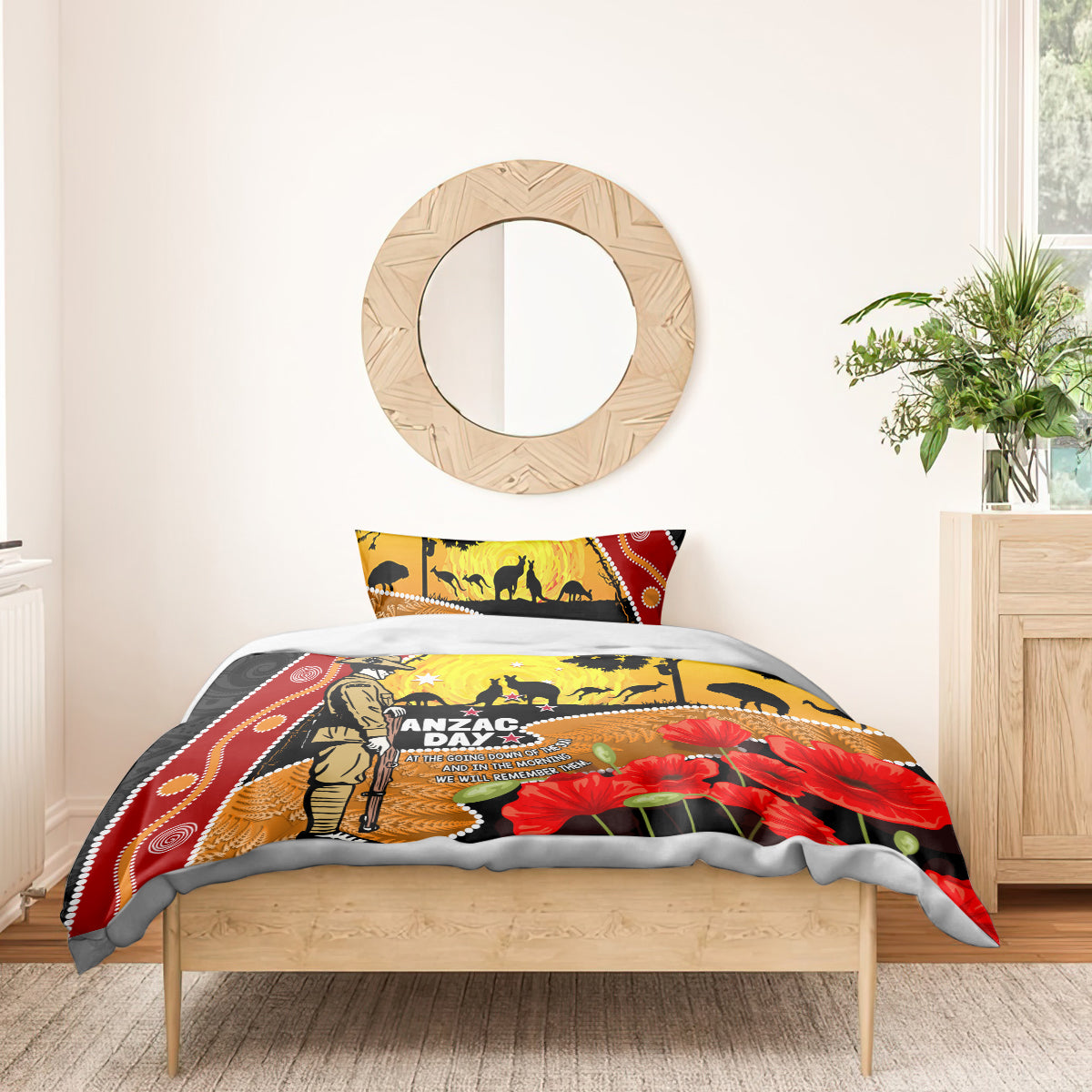 New Zealand And Australia ANZAC Day Bedding Set Aboriginal Maori Starring Night Style - Vibe Hoodie Shop