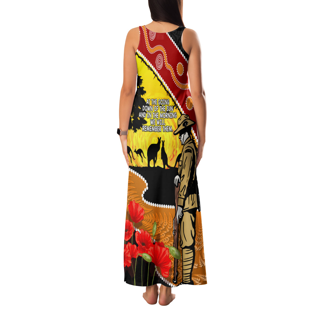 New Zealand And Australia ANZAC Day Family Matching Tank Maxi Dress and Hawaiian Shirt Aboriginal Maori Starring Night Style