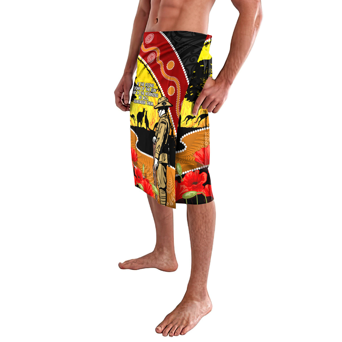 New Zealand And Australia ANZAC Day Lavalava Aboriginal Maori Starring Night Style
