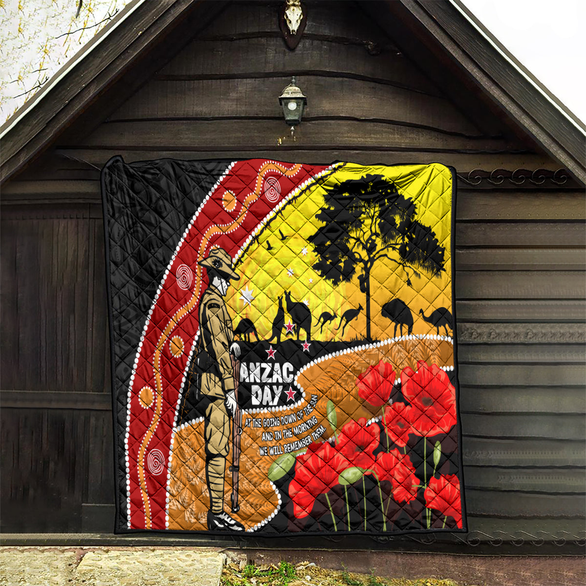 New Zealand And Australia ANZAC Day Quilt Aboriginal Maori Starring Night Style - Vibe Hoodie Shop