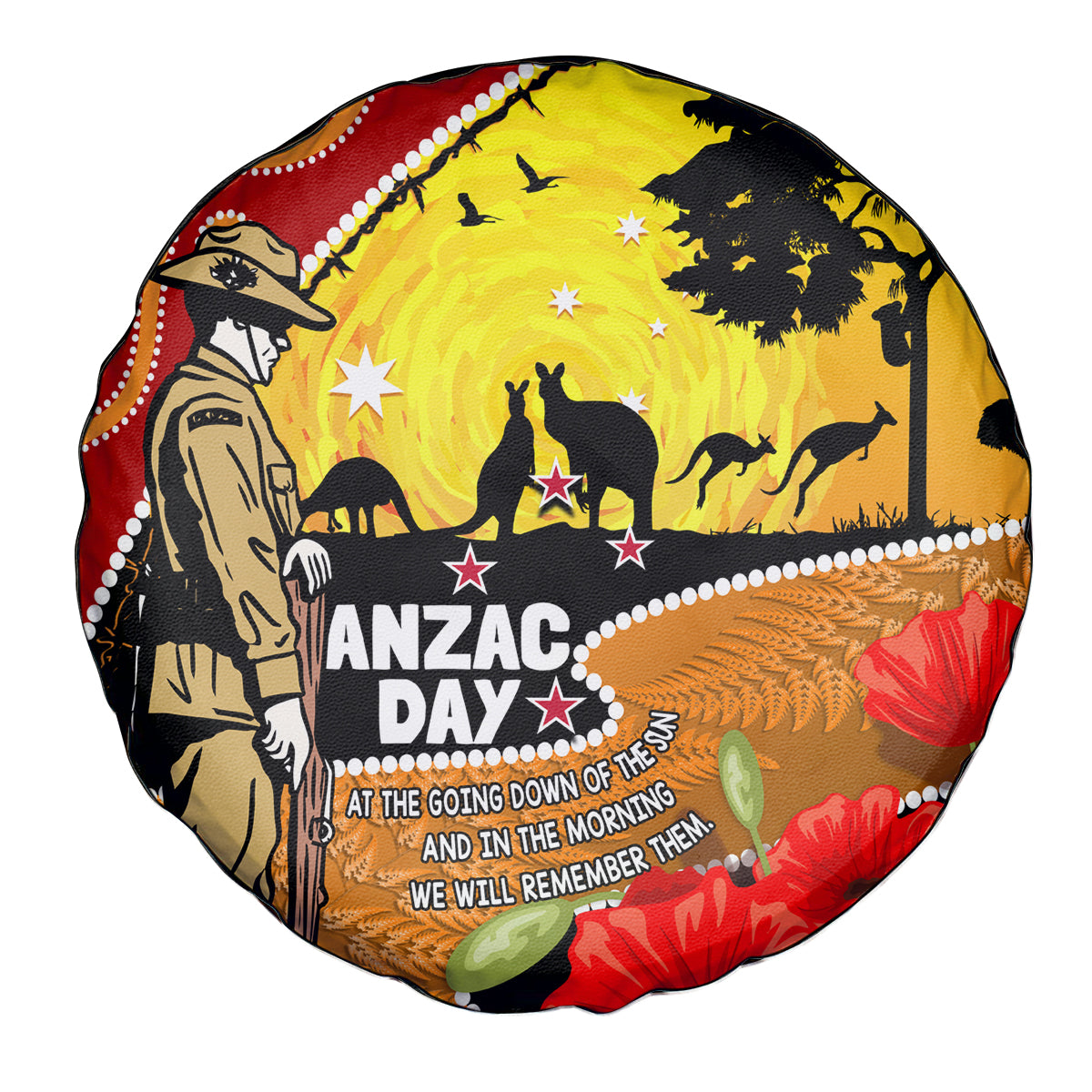 New Zealand And Australia ANZAC Day Spare Tire Cover Aboriginal Maori Starring Night Style - Vibe Hoodie Shop