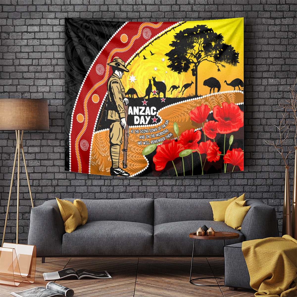 New Zealand And Australia ANZAC Day Tapestry Aboriginal Maori Starring Night Style - Vibe Hoodie Shop