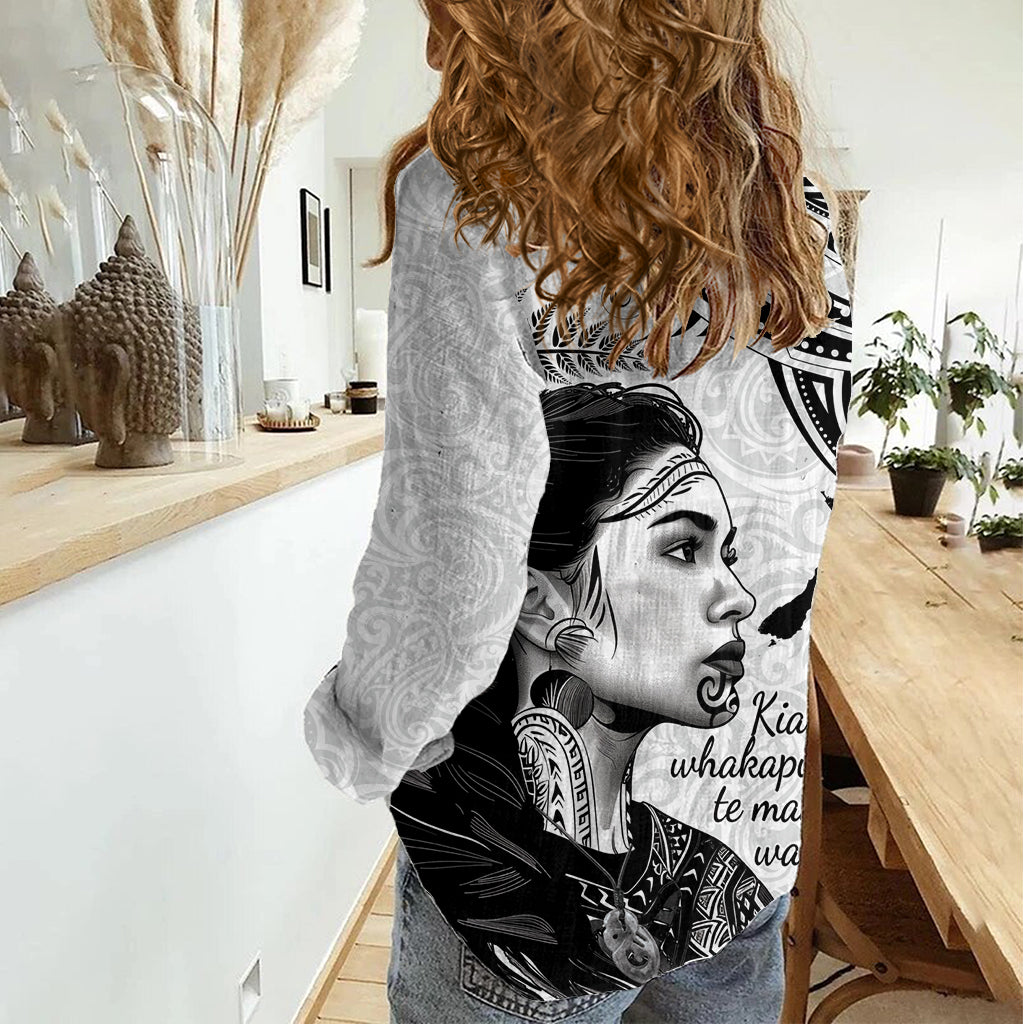 New Zealand Women's Day Women Casual Shirt Aotearoa Kia Whakapumau Te Mana Wahine - Vibe Hoodie Shop