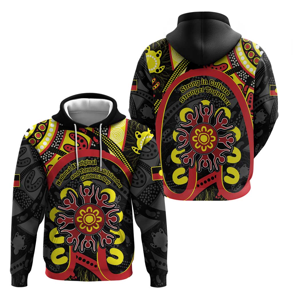 Australia Indigenous Children's Day Hoodie Strong In Culture Stronger Together Aboriginal Art - Vibe Hoodie Shop