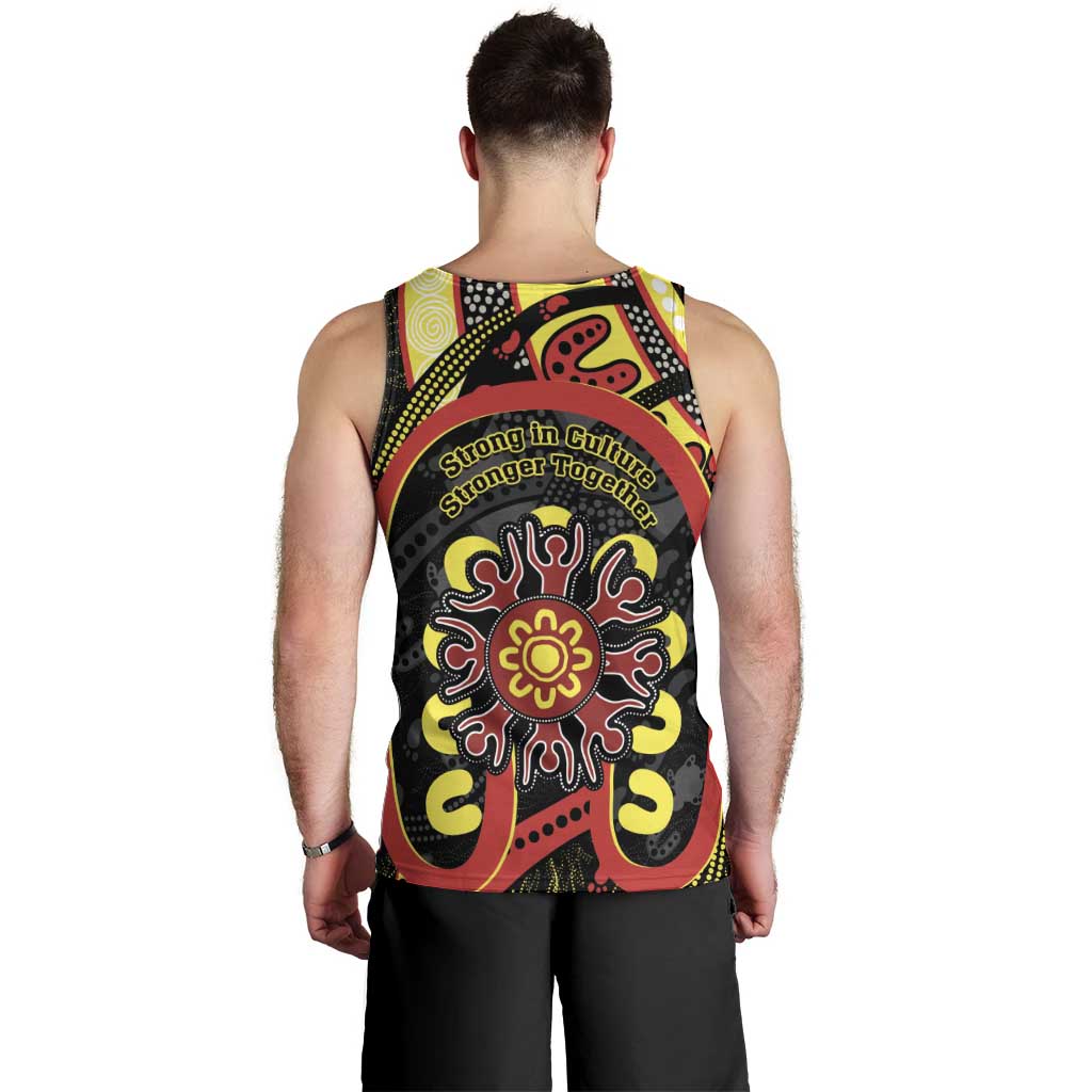 Australia Indigenous Children's Day Men Tank Top Strong In Culture Stronger Together Aboriginal Art - Vibe Hoodie Shop