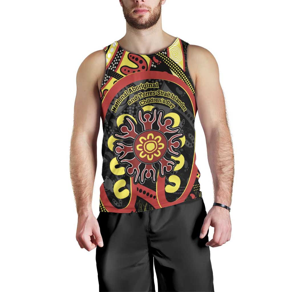 Australia Indigenous Children's Day Men Tank Top Strong In Culture Stronger Together Aboriginal Art - Vibe Hoodie Shop