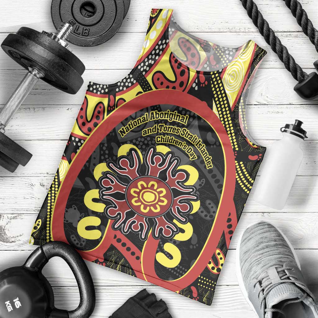 Australia Indigenous Children's Day Men Tank Top Strong In Culture Stronger Together Aboriginal Art - Vibe Hoodie Shop