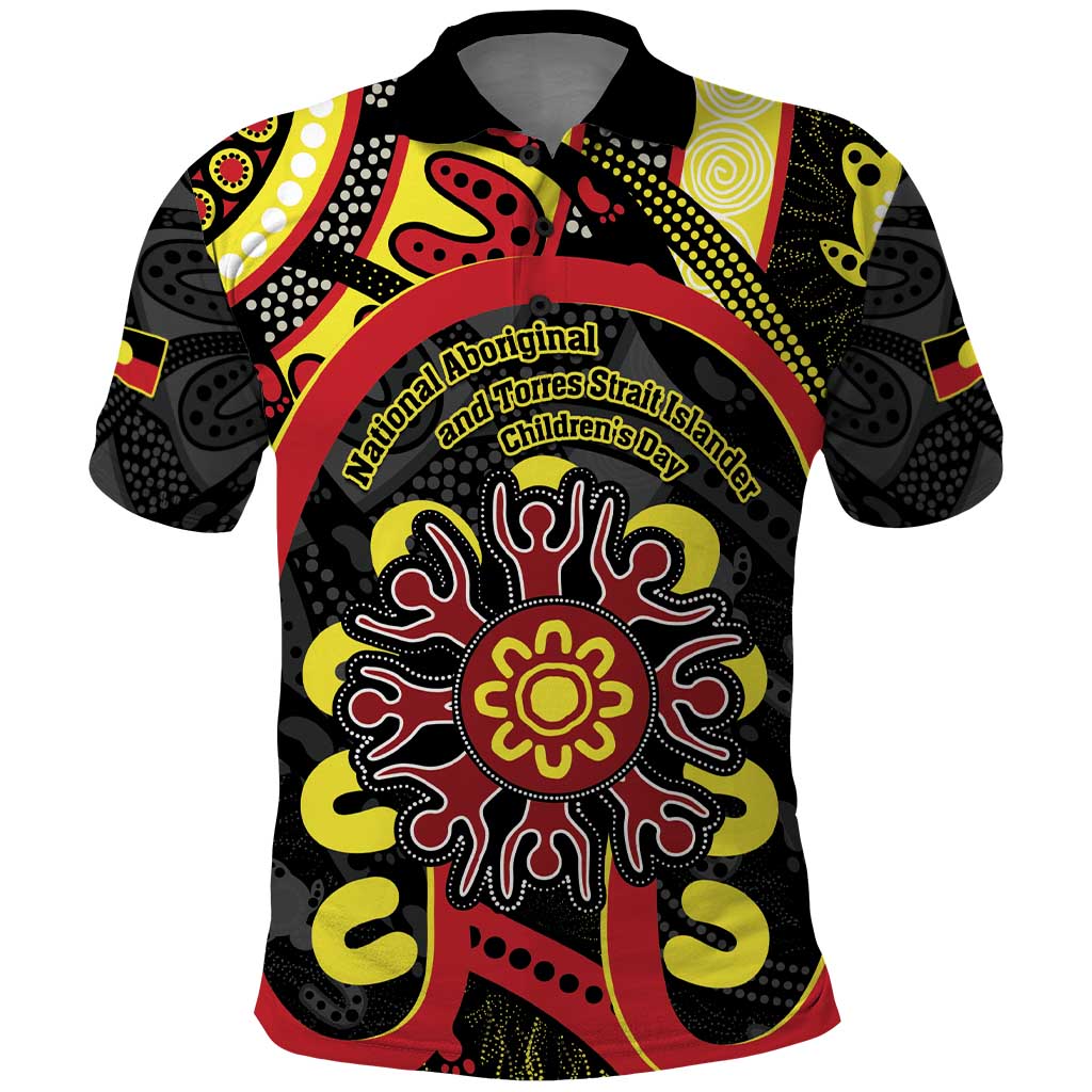 Australia Indigenous Children's Day Polo Shirt Strong In Culture Stronger Together Aboriginal Art - Vibe Hoodie Shop