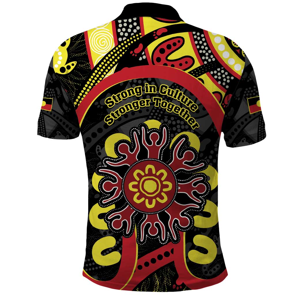 Australia Indigenous Children's Day Polo Shirt Strong In Culture Stronger Together Aboriginal Art - Vibe Hoodie Shop