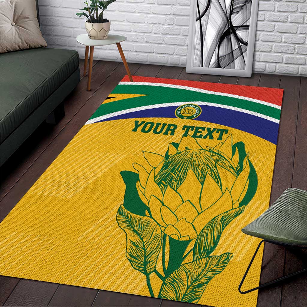 Custom South Africa Cricket Area Rug Go Champions World Cup Proteas - Vibe Hoodie Shop