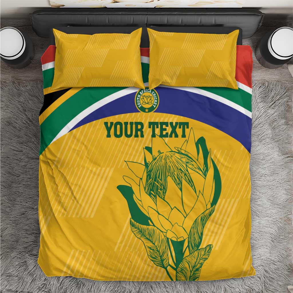 Custom South Africa Cricket Bedding Set Go Champions World Cup Proteas - Vibe Hoodie Shop