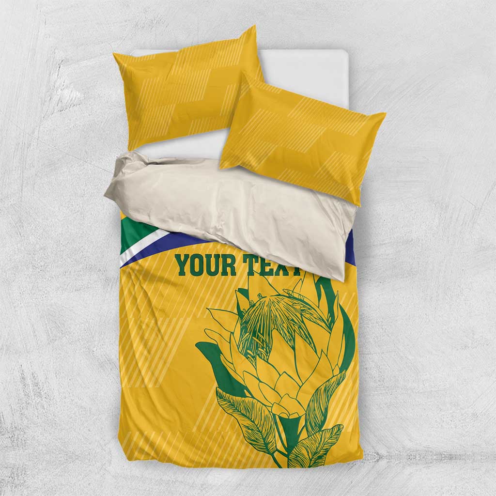 Custom South Africa Cricket Bedding Set Go Champions World Cup Proteas - Vibe Hoodie Shop