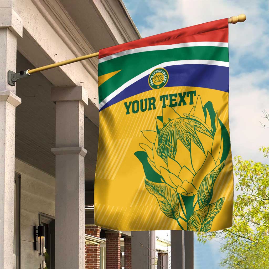 Custom South Africa Cricket Garden Flag Go Champions World Cup Proteas - Vibe Hoodie Shop