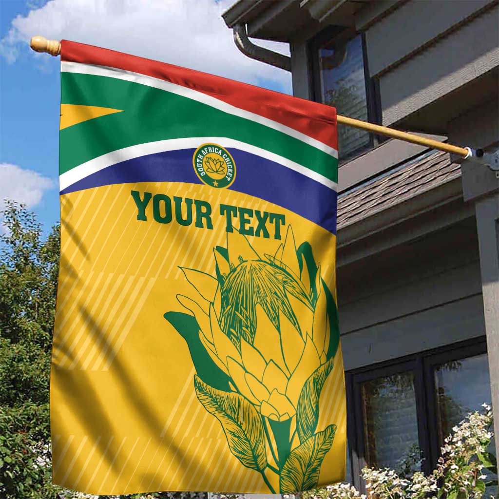 Custom South Africa Cricket Garden Flag Go Champions World Cup Proteas - Vibe Hoodie Shop