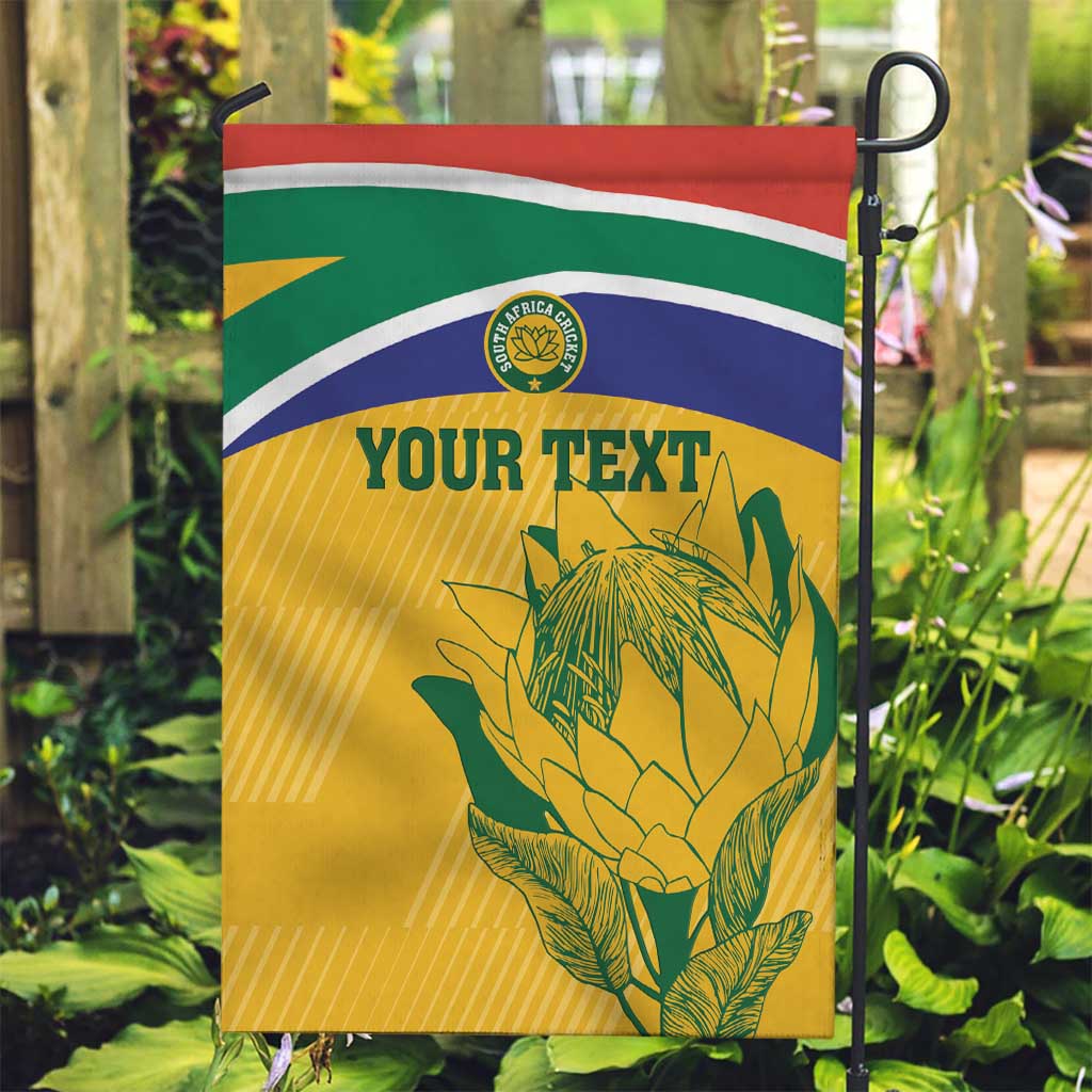 Custom South Africa Cricket Garden Flag Go Champions World Cup Proteas - Vibe Hoodie Shop