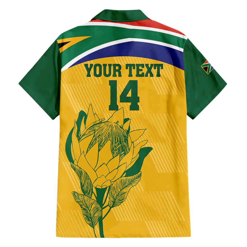 Custom South Africa Cricket Hawaiian Shirt Go Champions World Cup Proteas - Vibe Hoodie Shop