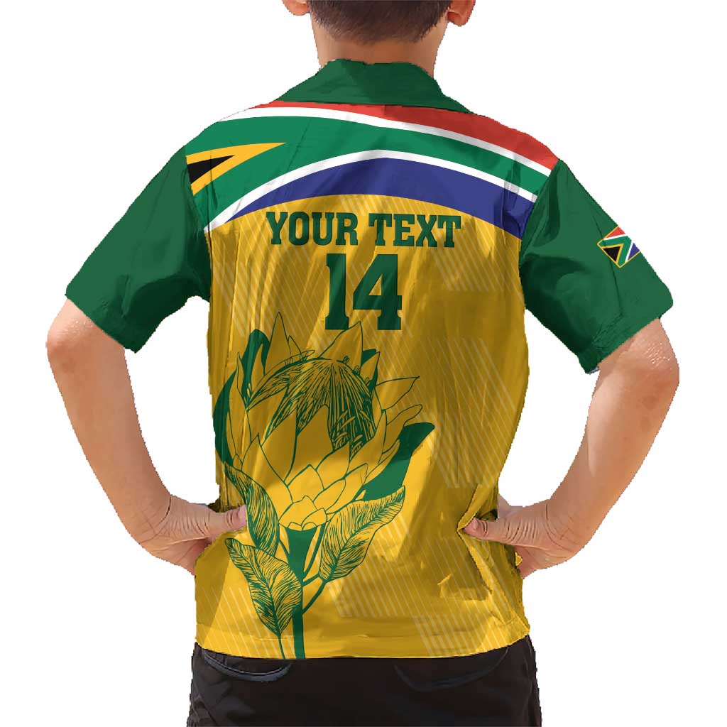 Custom South Africa Cricket Hawaiian Shirt Go Champions World Cup Proteas - Vibe Hoodie Shop