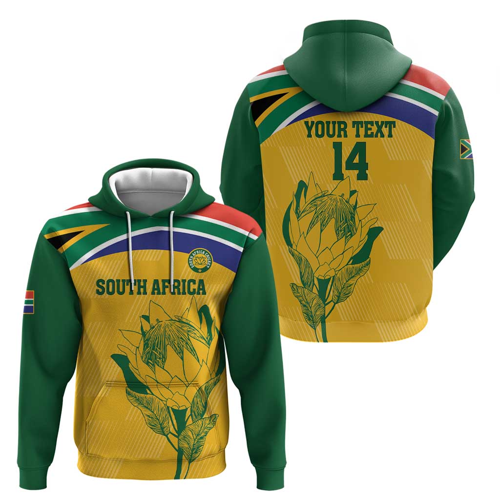 Custom South Africa Cricket Hoodie Go Champions World Cup Proteas - Vibe Hoodie Shop