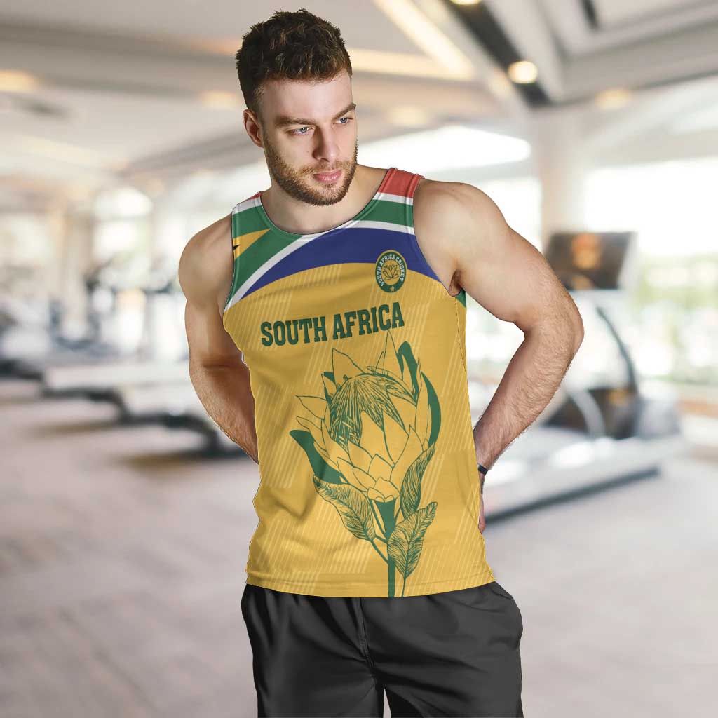 Custom South Africa Cricket Men Tank Top Go Champions World Cup Proteas - Vibe Hoodie Shop