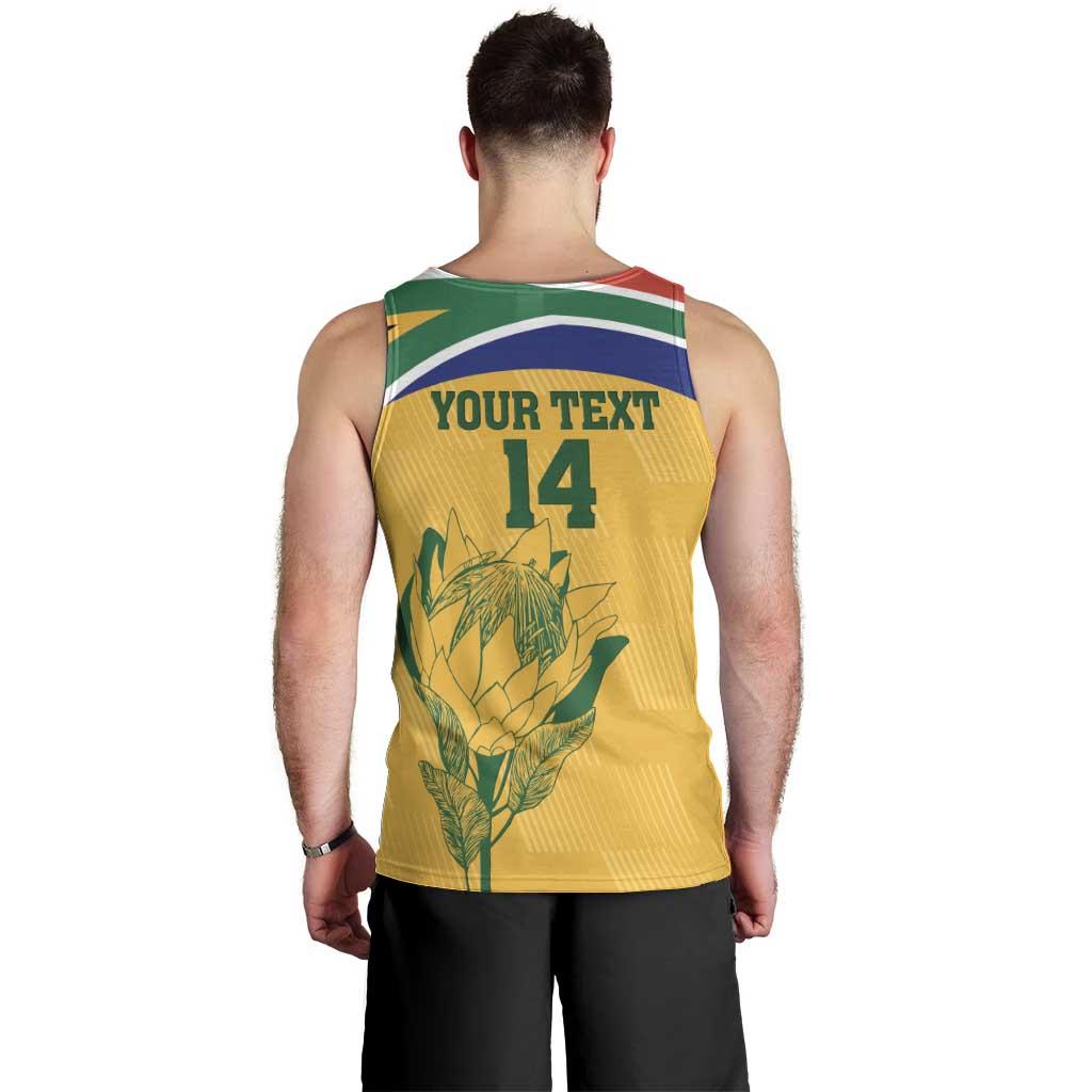 Custom South Africa Cricket Men Tank Top Go Champions World Cup Proteas - Vibe Hoodie Shop