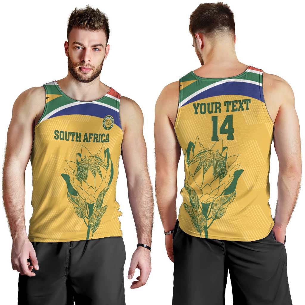 Custom South Africa Cricket Men Tank Top Go Champions World Cup Proteas - Vibe Hoodie Shop
