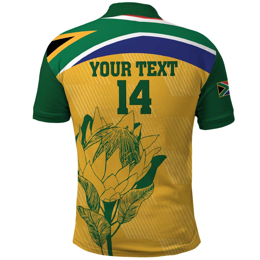 Custom South Africa Cricket Polo Shirt Go Champions World Cup Proteas - Vibe Hoodie Shop