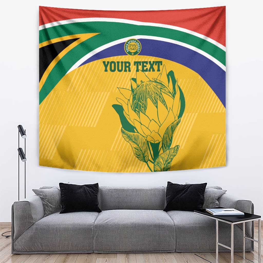 Custom South Africa Cricket Tapestry Go Champions World Cup Proteas - Vibe Hoodie Shop