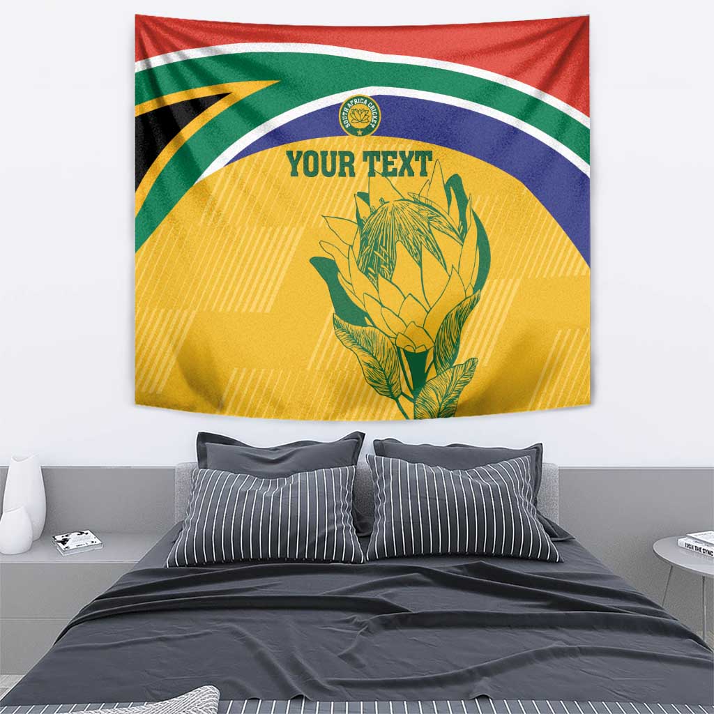 Custom South Africa Cricket Tapestry Go Champions World Cup Proteas - Vibe Hoodie Shop