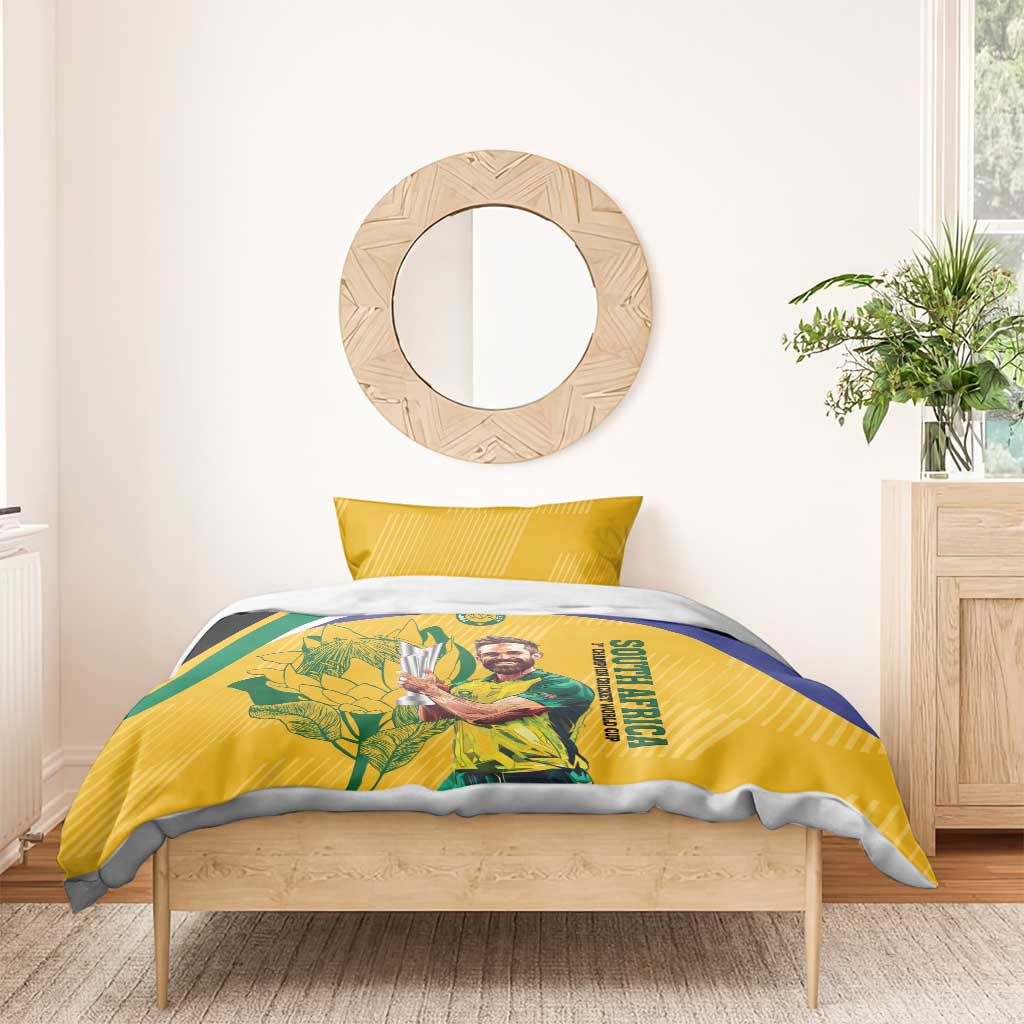 South Africa Cricket Bedding Set 1st Champions World Cup Proud Of Our Boys - Vibe Hoodie Shop