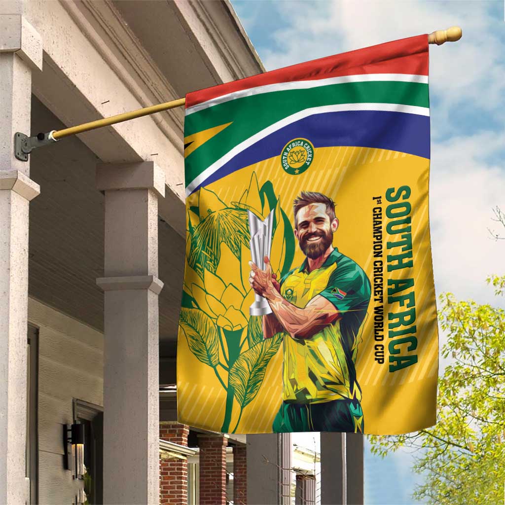 South Africa Cricket Garden Flag 1st Champions World Cup Proud Of Our Boys - Vibe Hoodie Shop