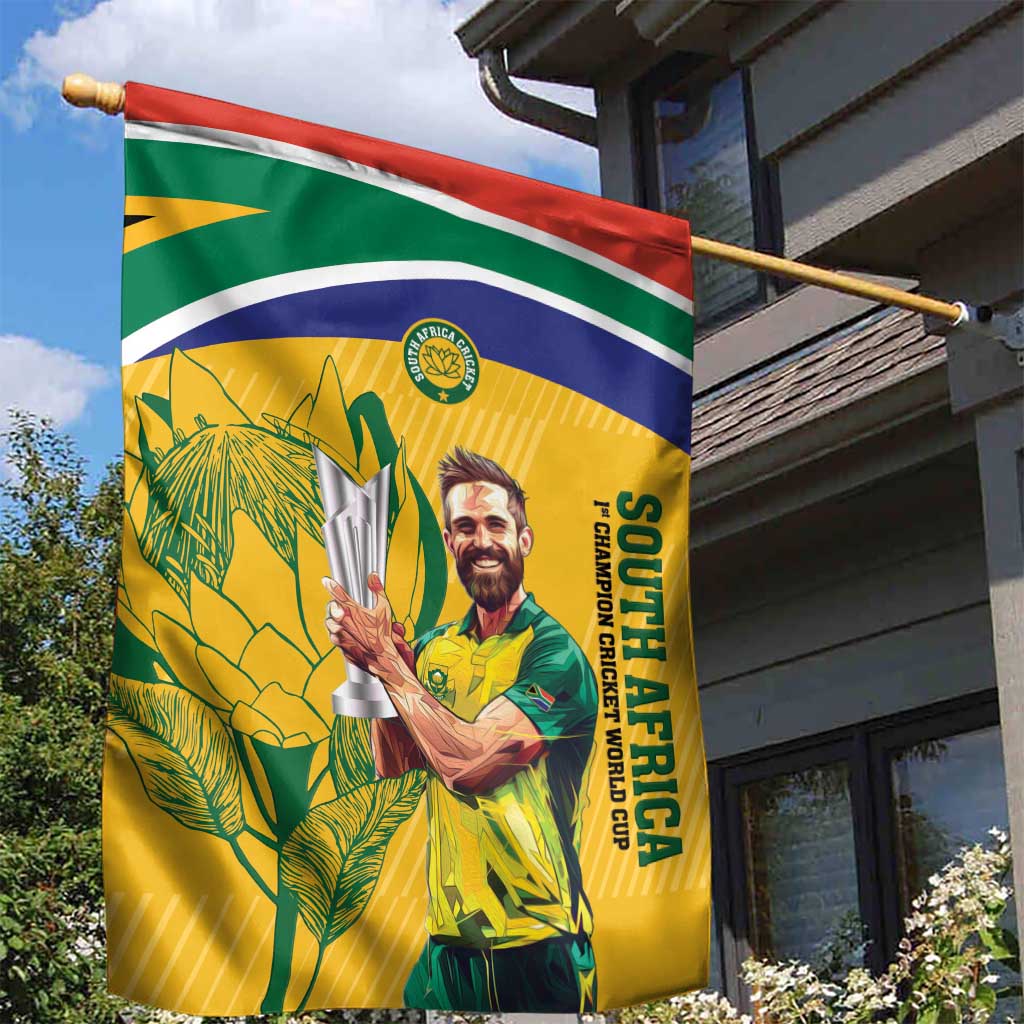 South Africa Cricket Garden Flag 1st Champions World Cup Proud Of Our Boys - Vibe Hoodie Shop