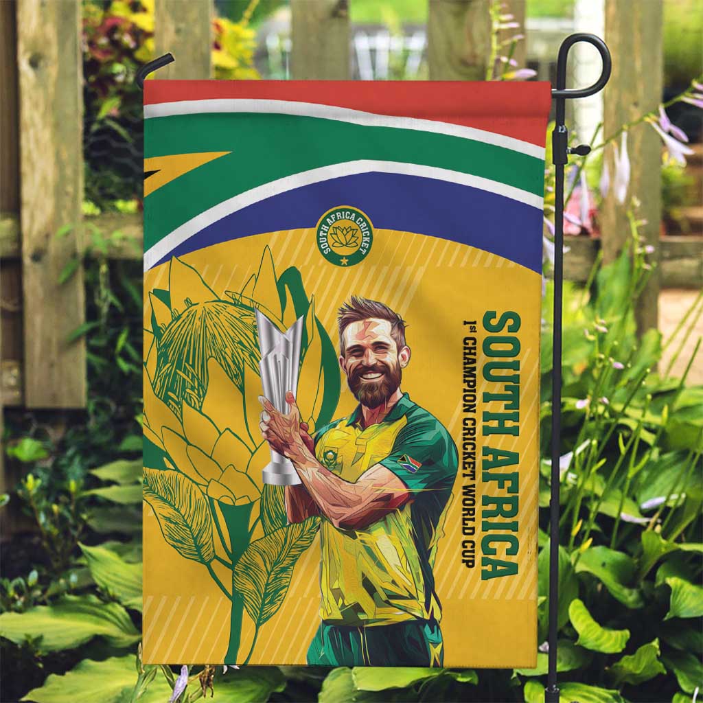 South Africa Cricket Garden Flag 1st Champions World Cup Proud Of Our Boys - Vibe Hoodie Shop