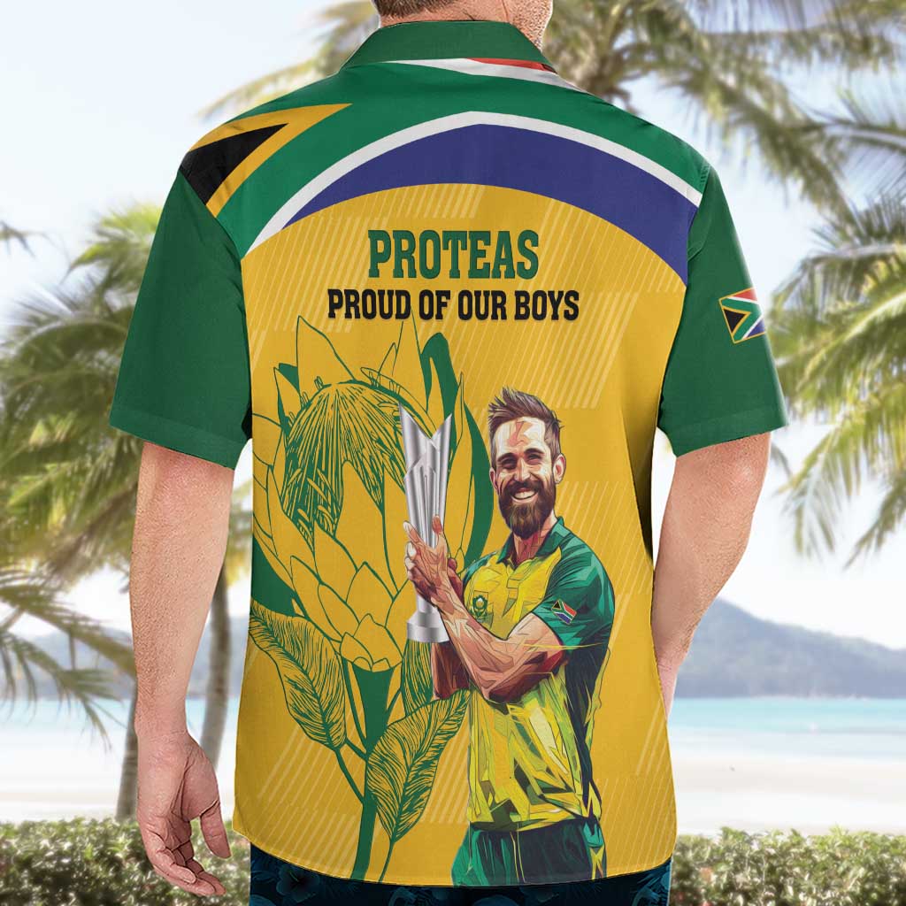 South Africa Cricket Hawaiian Shirt 1st Champions World Cup Proud Of Our Boys - Vibe Hoodie Shop