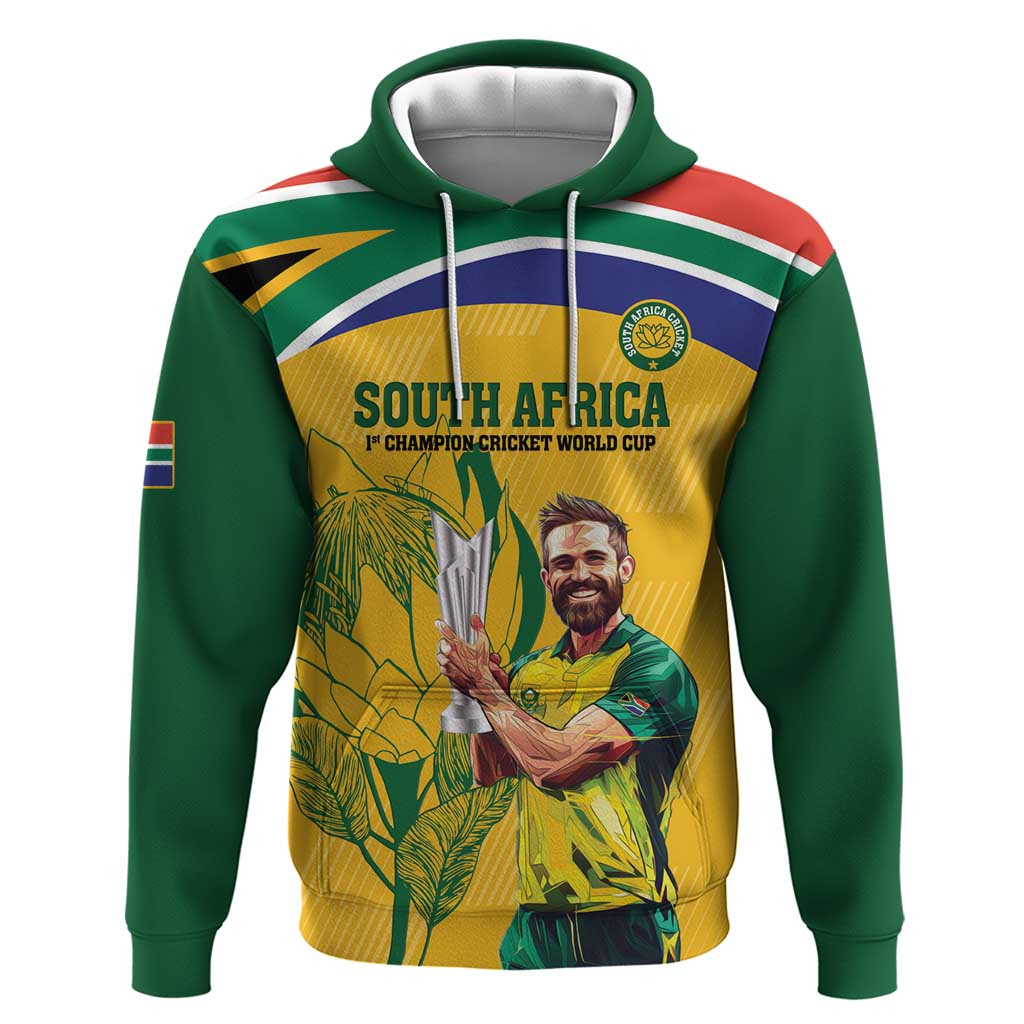 South Africa Cricket Hoodie 1st Champions World Cup Proud Of Our Boys - Vibe Hoodie Shop