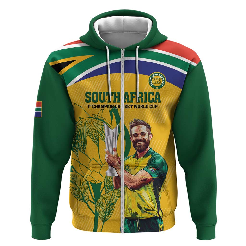 South Africa Cricket Hoodie 1st Champions World Cup Proud Of Our Boys - Vibe Hoodie Shop