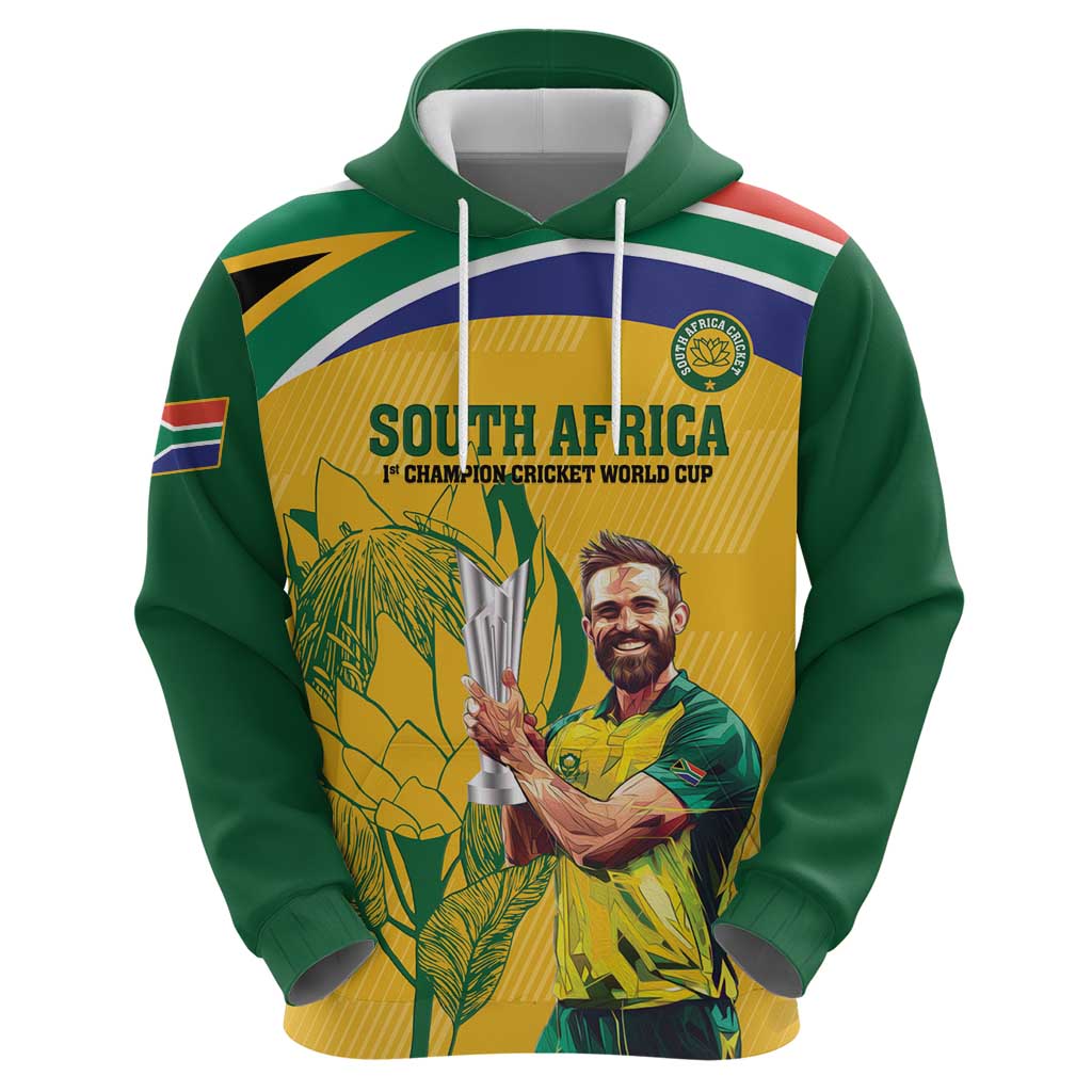 South Africa Cricket Hoodie 1st Champions World Cup Proud Of Our Boys - Vibe Hoodie Shop