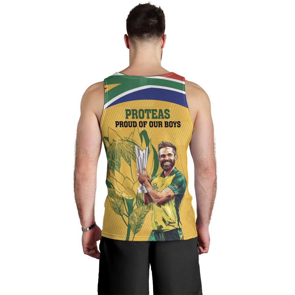 South Africa Cricket Men Tank Top 1st Champions World Cup Proud Of Our Boys - Vibe Hoodie Shop