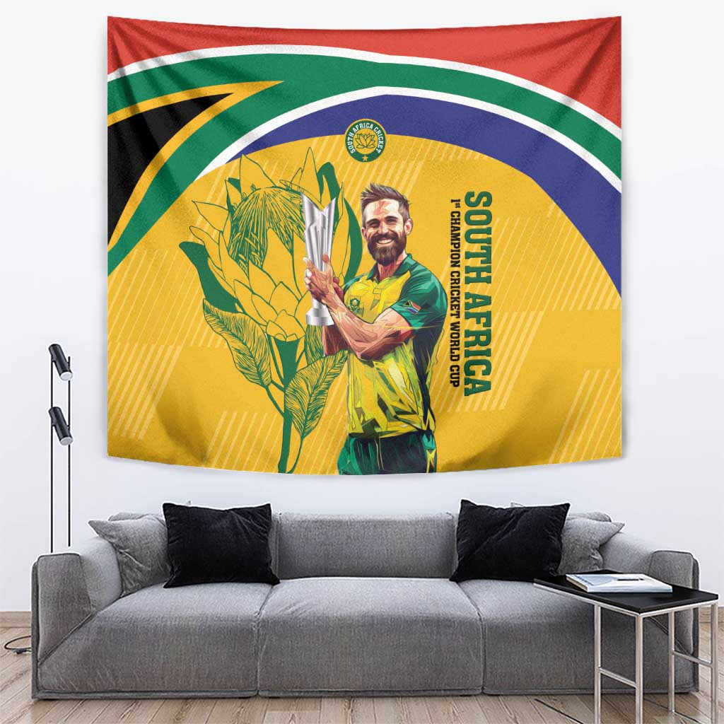 South Africa Cricket Tapestry 1st Champions World Cup Proud Of Our Boys - Vibe Hoodie Shop