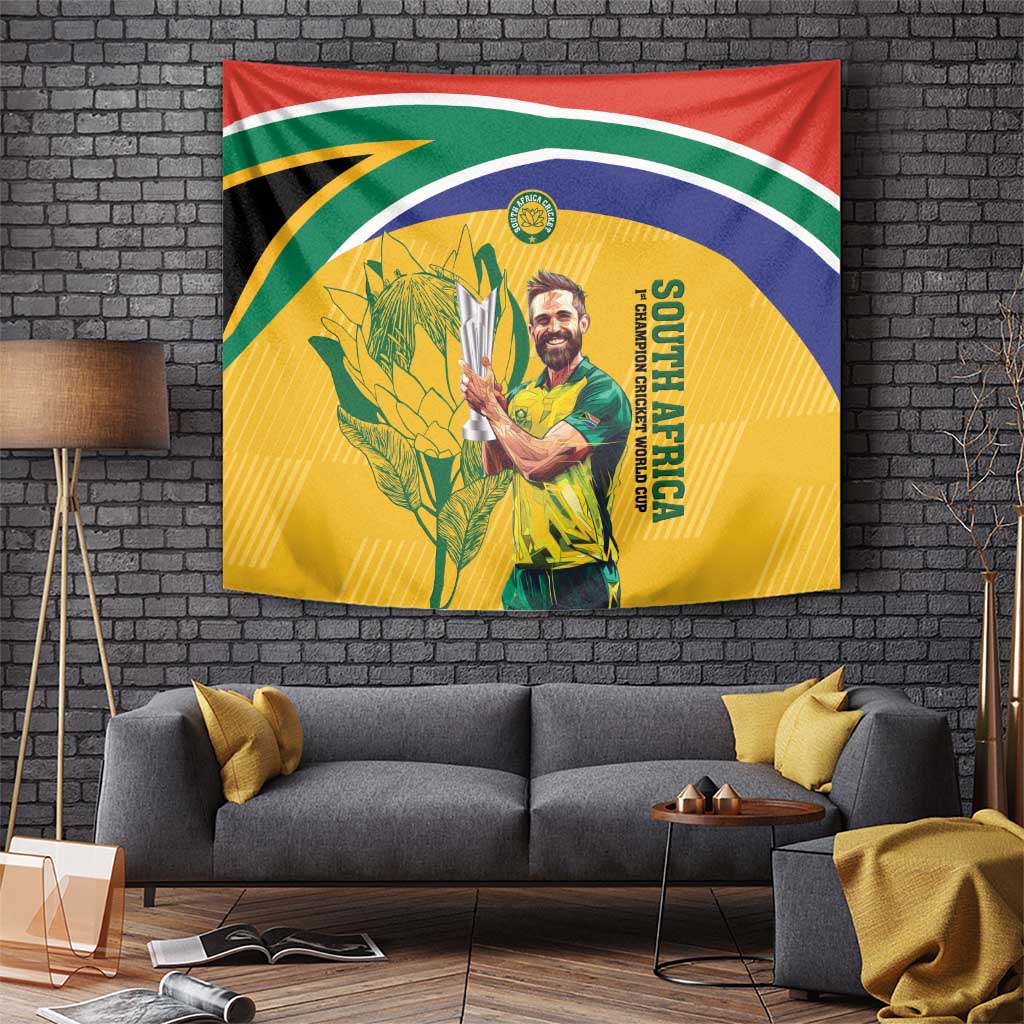 South Africa Cricket Tapestry 1st Champions World Cup Proud Of Our Boys - Vibe Hoodie Shop