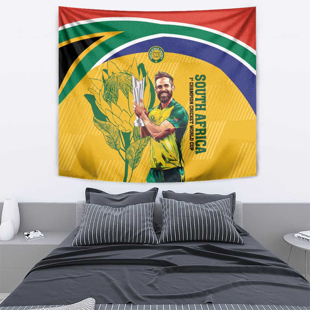 South Africa Cricket Tapestry 1st Champions World Cup Proud Of Our Boys - Vibe Hoodie Shop