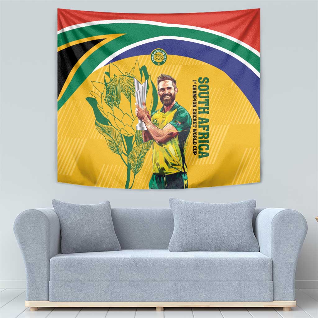 South Africa Cricket Tapestry 1st Champions World Cup Proud Of Our Boys - Vibe Hoodie Shop