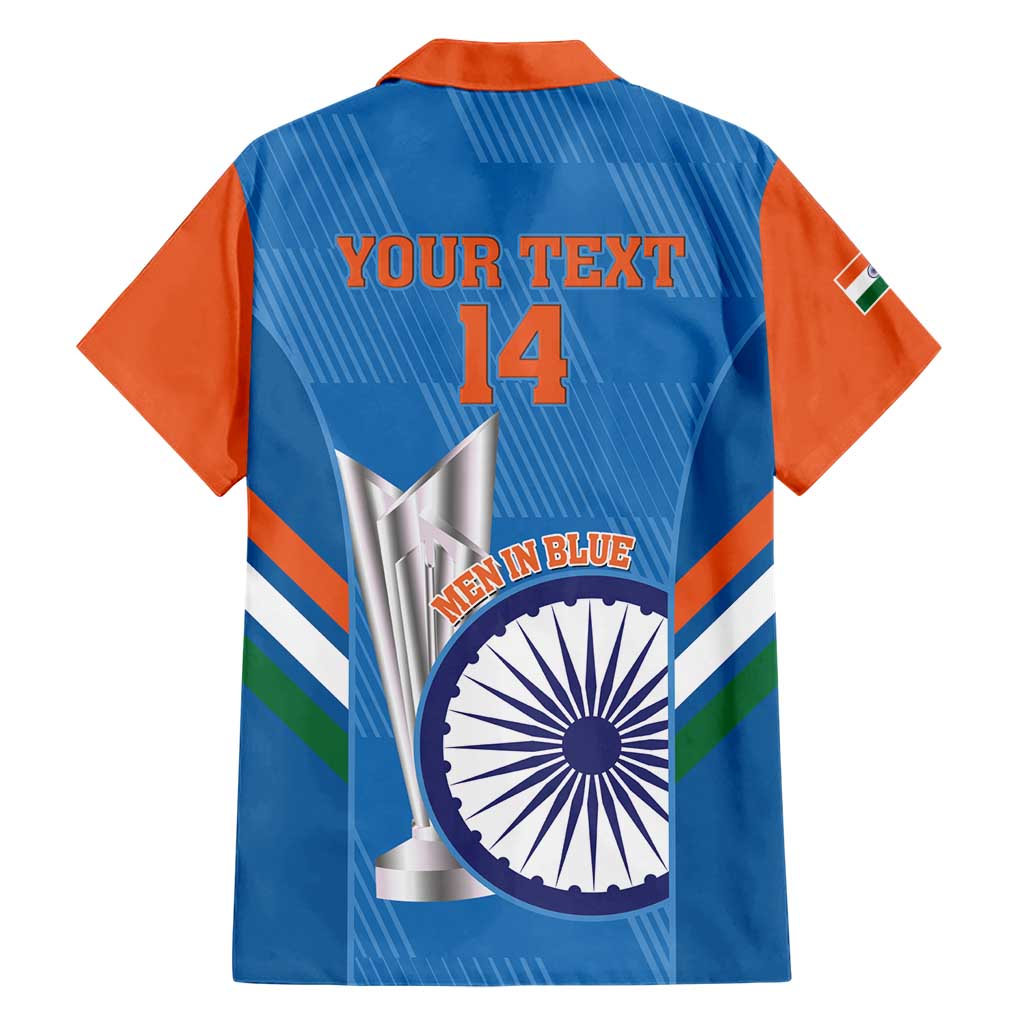 Custom India Cricket Hawaiian Shirt 2nd Champions World Cup Men In Blue - Vibe Hoodie Shop